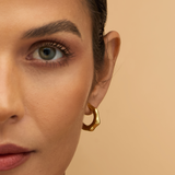 Bamboo Clip-On Hoop Earrings