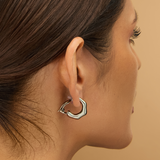 Bamboo Clip-On Hoop Earrings